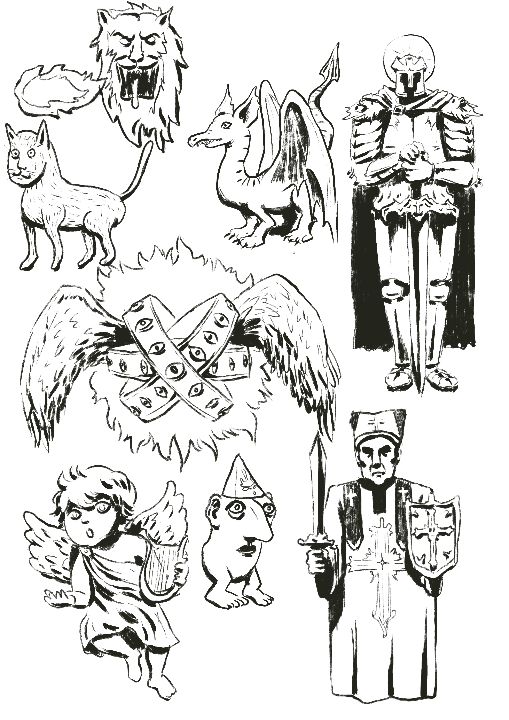 Enemy designs – sketches
